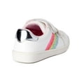 thumbnail image 6 of Wonder Nation Toddler Girl Rainbow Stripe Hook & Loop Casual Low-Top Court Sneaker, 6 of 6