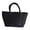 color, variant on Women Woven Beach Bags Solid Color Tote Straw Bag Large Capacity Handmade Raffia Straw Bags for Daily Office Work Outing Social Occasions (Coffee )