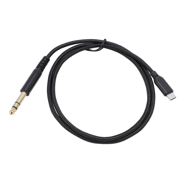 USB C to 1/4 Inch TRS Cable, Type C to 6.35mm 1/4 Inch Audio Adapter Auxiliary Jack Audio Stereo Cable with 24K Gold Plated Connector for Amplifier, Mixer, Speaker