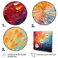 thumbnail image 3 of Designart "Vibrant Velocity Hardedge Art wall art" Abstract Floater Framed Canvas Print, 3 of 7