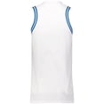 thumbnail image 4 of Holloway Sportswear 2XL Womens RETRO BASKETBALL JERSEY White/Royal 224376, 4 of 5