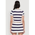 thumbnail image 5 of Womens Daisy Classic Fit Striped Cropped Polo Shirt, 5 of 5