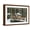 Brown Frame, variant on Art.com Wolf pack huddling together in snowy forest, Czech Republic Photographic Print by Franco Banfi, White Frame Wall Art, 23" x 17"