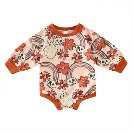 

dmqupv Girl Outfits Size 6 Toddler Kids Girls Long Sleeves Romper 18 Month Summer Girl Clothes Pink 18-24 Months