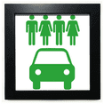 thumbnail image 1 of Four People Energy Vehicles Protect Environment Black Square Frame Picture Wall Tabletop, 1 of 3