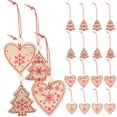 thumbnail image 6 of LOLIPPYY 20 Pieces Valentine's Day Wood Craft Decorations, Table Centerpieces and Hanging Wood Pieces for Home Decor, 6 of 7