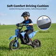 thumbnail image 6 of BLAZEGO EK2 36V Kids Electric Dirt Bike, 350W Electric Motorcycle with 3 Speed Modes Up to 9 Miles/h, 12 Miles Max Range, for Children Ages 5-10, Blue, 6 of 9