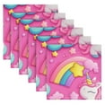 thumbnail image 2 of 6 Pack 20'' x20" Satin Table Napkins Dinner Napkins for wedding Party Decoration events Unicorns and Clouds, 2 of 6