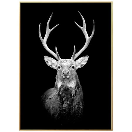 Wall Art Picture Black-and-White Animals Posters Oil Painting on Canvas for  Living Room Bedroom Colorful Home Decor (20 * 30cm) | Walmart Canada