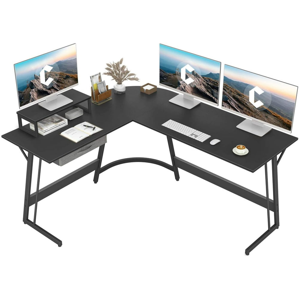 CubiCubi Modern L-Shaped Desk Computer Corner Desk, 59.1" Home Office