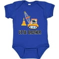 thumbnail image 3 of Inktastic Little Brother Construction Truck Boys Boys Baby Bodysuit, 3 of 5