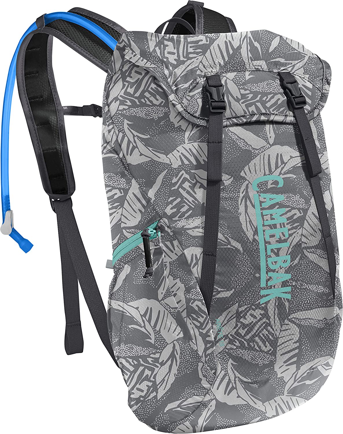 CamelBak Arete 18 Hydration Backpack for Hiking, 50 oz Grey Palms/Lagoon