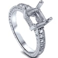 thumbnail image 3 of Pompeii White Gold 1/4ct Princess Cut Diamond Hand Engraved Engagement (G/H,I2), 3 of 5