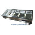 thumbnail image 2 of INTBUYING 5-Pan Restaurant Steam Table Bain-Marie Buffet Food Warmer 74" Five Full Size Pan Heater Stove, 2 of 4