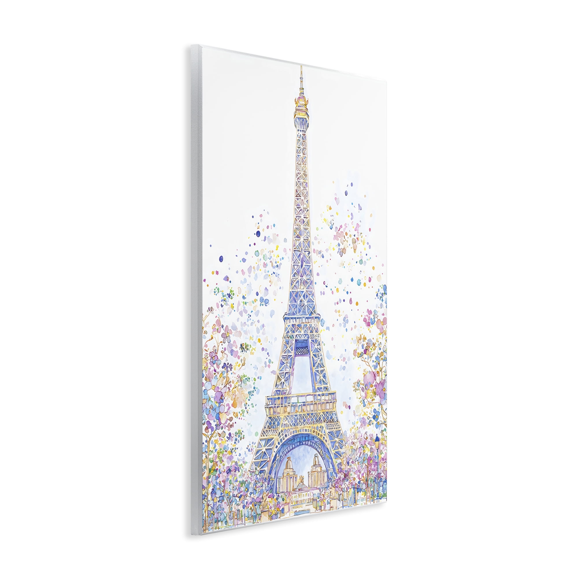 Stupell Industries Colorful Eiffel Tower Wall Plaque Art, design by Creative Studio