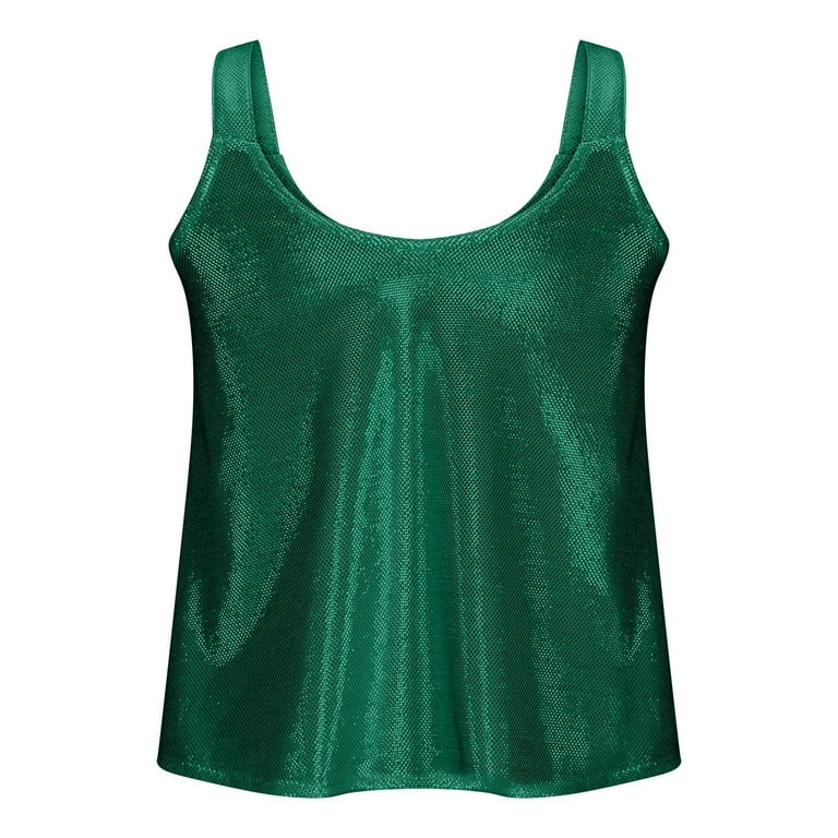 RYRJJ Women's Sparkle Sequin Tank Tops Sparkly Camisole