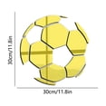 thumbnail image 3 of Mirrored Acrylic Soccer Ball Wall Decoration Acrylic Wall Stickers For Boys Girls Room Living Room Bedroom, 3 of 6