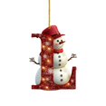 thumbnail image 1 of Adornos Colgantes Con Letras Del Alfabeto Y Muñecos De Nieve Navideños 26, 1 of 4