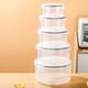 thumbnail image 2 of Juego de 5 recipientes herméticos para almacenar alimentos con tapas con cierre, gran organización para la cocina, preparación de comidas y frescura en la despensa y el refrigerador. Aestivo, 2 of 6