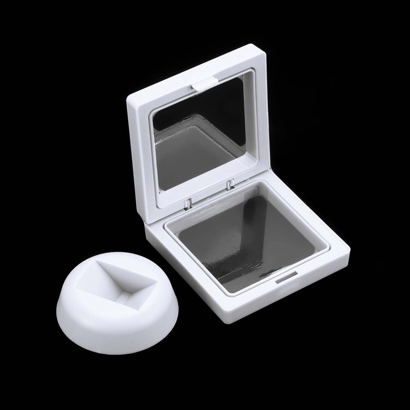 Unique Bargains 6Pcs 3D Floating Frame Display Holder Stands White