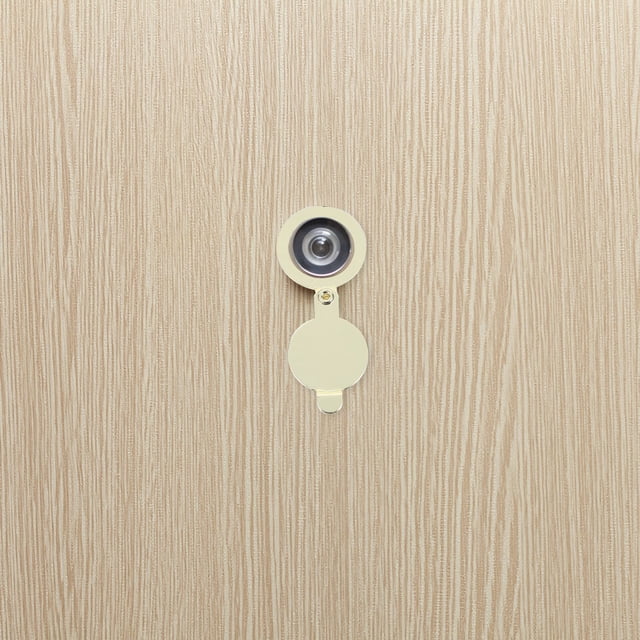 DECORNIJIA 4Pcs Copper Mirror Hole Cover for Door Viewer with Security Enhancement 2.2In Inner Diameter 0.6In