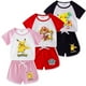 thumbnail image 2 of Conjunto de ropa para niños, camiseta de Pikachu para niño y niña, pantalones cortos, conjuntos de 2 uds., conjuntos de algodón para niñas pequeñas, ropa deportiva de la Patrulla Canina para niños, 2 of 5