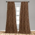 thumbnail image 5 of Ambesonne Kitchen Curtains, Bakery Themed Muffins, Pair of 28"x84", Cocoa Redwood, 5 of 5