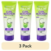 (3 pack) Garnier Fructis Style Curl Scrunch Controlling Gel, Curly Hair, 6.8 fl. oz.