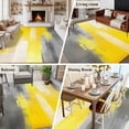 thumbnail image 6 of Graffiti Street Art Area&nbsp;Rug 6x9ft Gray Yellow Abstract Non-Slip&nbsp;Washable Square&nbsp;Rugs Soft Felt Indoor Floor Mat for Bedroom Kitchen Living Room Bathroom, 6 of 9