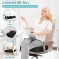 thumbnail image 4 of Afoxsos Black Memory Foam Seat Cushion with Cooling Gel for Longer and Comfortable Sitting, 4 of 7