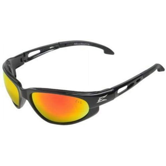 Edge Eyewear Red Mirror Safety Glasses SWAP119 - Anti-Scratch, Wraparound, Polycarbonate Lens