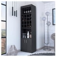 thumbnail image 3 of Myers Bar Cabinet; Two Shelves; Double Door Cabinet; Six Built-in Wine Rack, 3 of 3