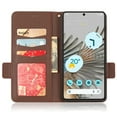 thumbnail image 5 of TECH CIRCLE Wallet Case for Google Pixel 9 Pro XL Card Slots Holder Kickstand Flip Case, Lychee Pattern PU Leather Shockproof Cover with Magnetic Clasp Drop Resistant Phone Case, Brown, 5 of 5