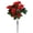 Red, variant on PPKVUFD Artificial Fake Flowers for Outdoors Spring Outside Decoration, 1 Bundles Silk Azalea Faux Plants UV Resistant Realistic Outdoor Flowers for Planter Porch Patio Garden Walkways Home