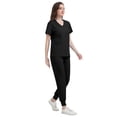 thumbnail image 6 of Niaahinn Women's Scrubs Set - V-Neck Top & Drawstring Jogger Scrub Pant for Nursing Uniforms, 9 colors, 6 of 8