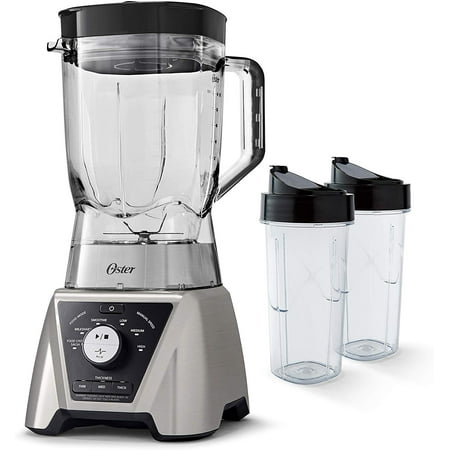 Oster 1200 Watt Pro Blender withTexture Select Settings and 2 Blend-n-go Cups