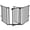 Black, variant on 82-Inch Versatile Safety Gate Metal Baby/Pet Gate Configurable Dog Barrier - Ideal for Wide Door Openings, Stairways, Doorways, Includes Wall Mounts
