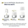 thumbnail image 4 of Dove Refillable Deodorant Starter Kit 0% Aluminum Sensitive Aluminum Free Deodorant 1.13 oz, 4 of 4