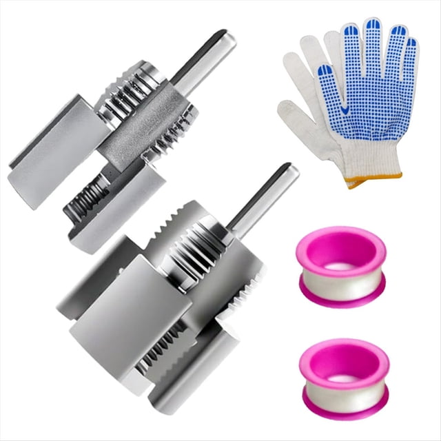 Herramienta Integrada para Roscar Tuberías Internas y Externas, de 1/2 Pulgadas A 3/4 Pulgadas, Compatible con Taladros, Kit de Roscado Tuberías de PVC y Plástico para el Hogar.