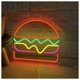 thumbnail image 5 of Letrero De Neón Hamburguesas Para Comida Rápida. LED Decorativo Pared Para . Bienvenido A La Inauguración Tu Sala Juegos, Dormitorio 40cm, 5 of 8