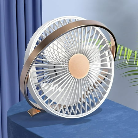 

Wewean Small USB Desk Fan Portable Fans with 2 Speeds Strong Airflow Personal Mini Fan for Home Office Bedroom Dorm Indoor Outdoor Summer Gift Rosegold O680