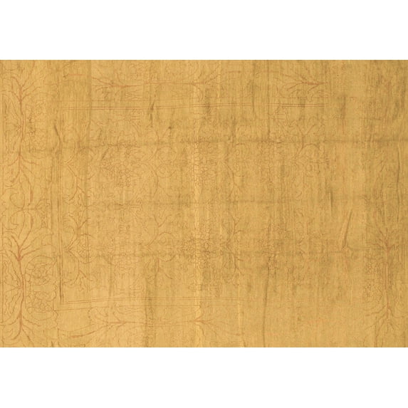 Ahgly Company Indoor Rectangle Abstract Brown Modern Area Rugs, 3' x 5'
