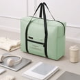 thumbnail image 2 of Bxaolu Foldable Carry on Luggage 17x14x7 Foldable Travel Duffel Bag Tote Carry on Luggage Duffle Overnight for Women and Men - Green, 2 of 7