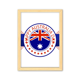 thumbnail image 1 of Feliz el día de Australia bandera ilustracion Cuadro de madera decorativa marco de casa A4, 1 of 3