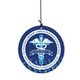 thumbnail image 2 of Dicksons Cobalt Blue Caduceus 35 inch Aluminum Wind Chime Noisemaker, 2 of 2