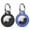 Black + Blue, variant on YUNOVA 2 Pack Air Tag Case with Keychain for Apple Airtags, Lightweight Anti-Scratch, Easy Installation, Shockproof & Dustproof for GPS, Luggage, Keys, Kids, Pet Collar