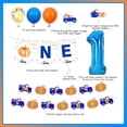 thumbnail image 7 of Little Pumpkin 1st Birthday Decorations Pumpkin First Birthday Supplies Blue Pumpkin One High Chair Banner Pumpkin Photo Banner Cake toppers for Autumn Fall Pumpkin Truck 1st Birthday, 7 of 7