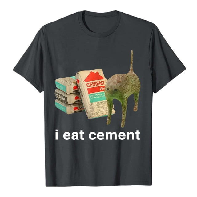 Hauts à Col Rond Imprimés en Anglais "I Eat Ciment" pour Femmes, Chemises Décontractées d'Été, Col en V, Manches Longues, Lot de Hauts à Col Roulé