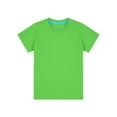 thumbnail image 3 of Alvivi Kids Boys Casual Short Sleeve Pure Cotton T-shirt School Uniform Top Toddler Baseball Tee Green 5-6, 3 of 5