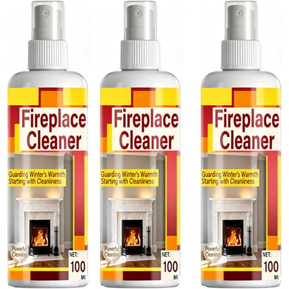 Fast Acting Fireplace Cleaner Spray,Fast-Acting and Convenient Fireplace Cleaner,Fireplace Glass Cleaner,for Fireplace Surfaces